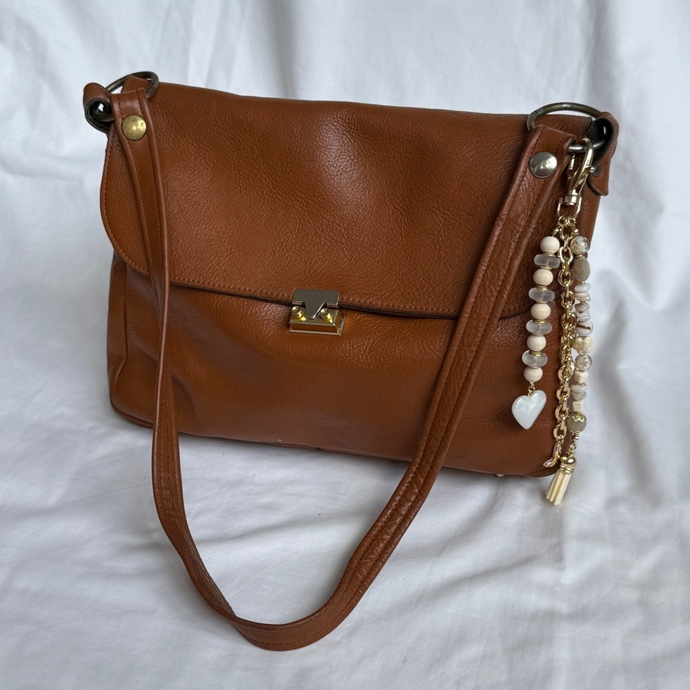 Brown Leather Shoulder Bag